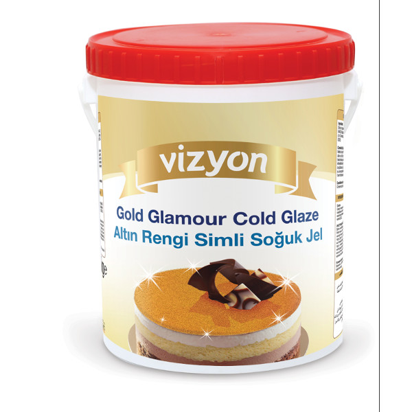Гель с золотыми блестками Vizyon (2,5 кг/упак)