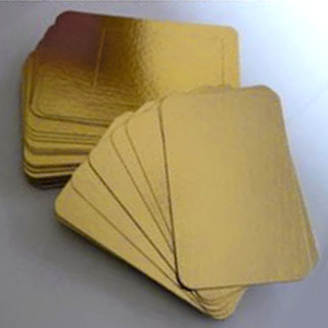 Подложка картон.прямоуг.15х20,5 см.золото (пакет 50 шт.)