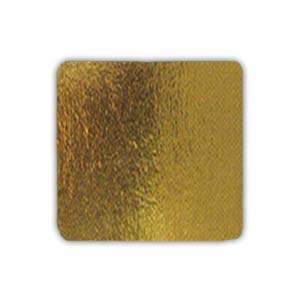 Подложка картон.квадрат.21х21 см.золото (пакет 50 шт.)