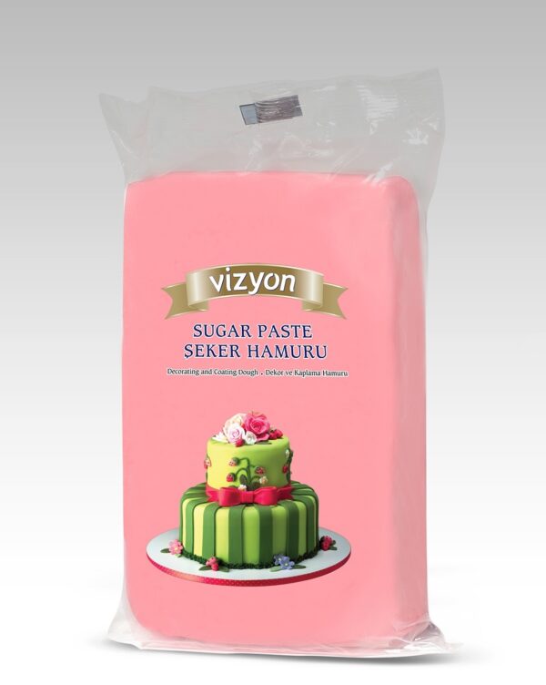 Сахарное тесто нежно розовое Vizyon 0,5 кг