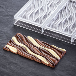 Форма для шоколадных плиток ФЛЮИД (короб 1 шт.)